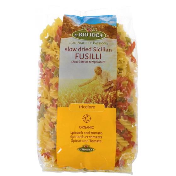 Fusilli tricolore spirelli bio