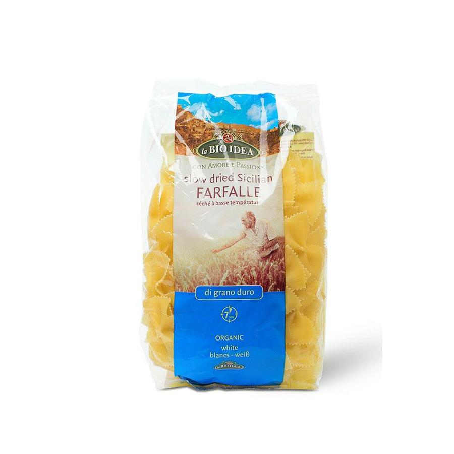 Farfalle vlindertjes wit bio