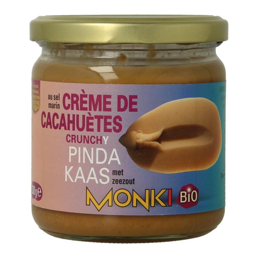 Pindakaas crunchy met zout eko bio