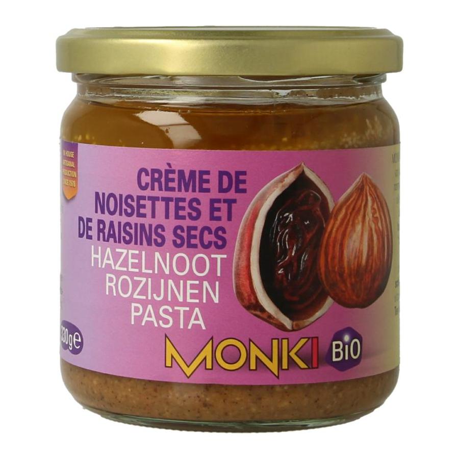 Hazelnoten-rozijnenpasta eko bio