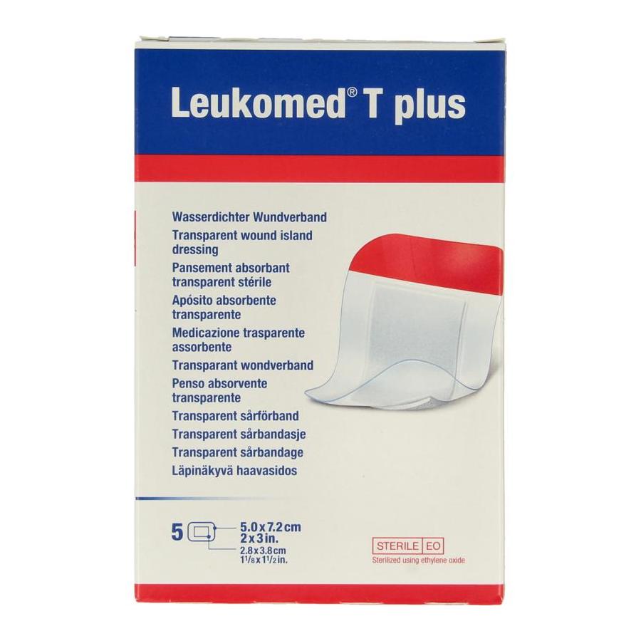 Transparant wondverband T plus 5cm x 7.2cm