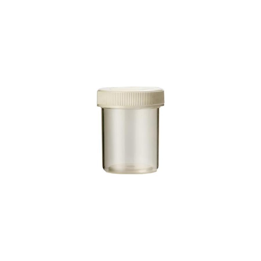 Tabletflacon 25 ml transparant met dop