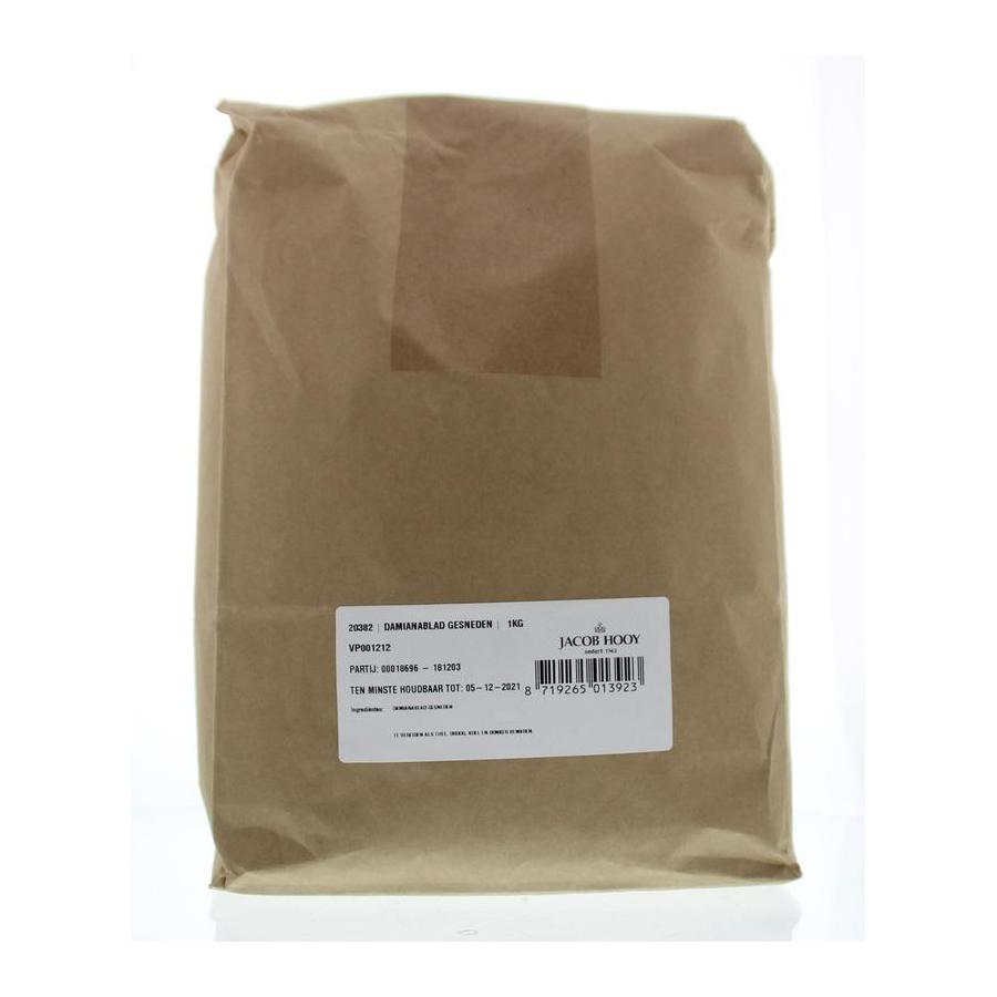 Damiana blad gesneden