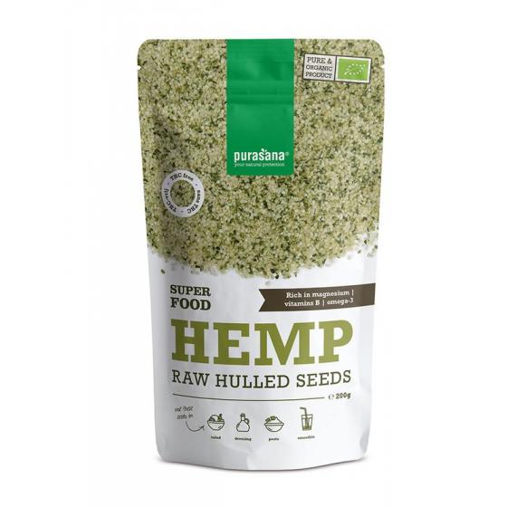 Gepeld hennepzaad hulled hemp seeds bio