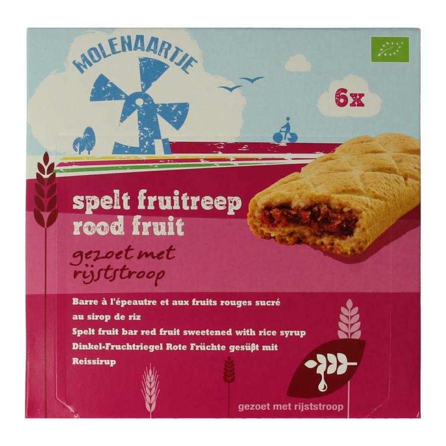 Spelt fruitreep rood fruit bio