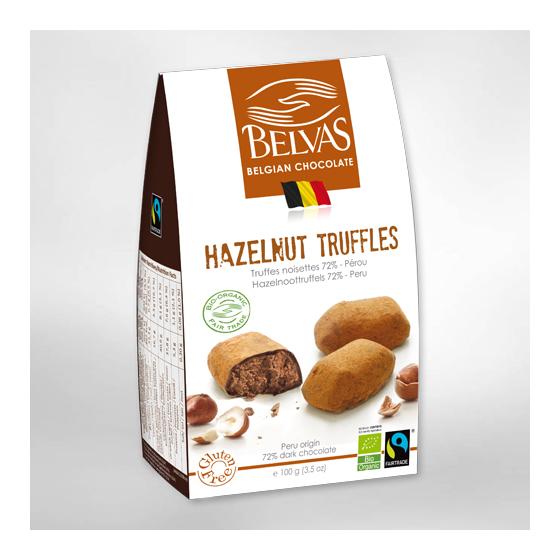 Praline hazelnoot truffels bio