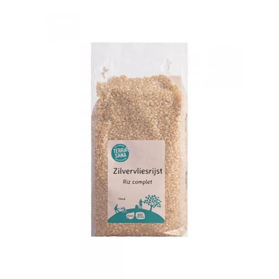 Zilvervliesrijst rond bio