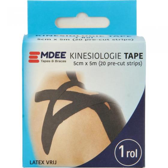 Kinesio tape zwart pre cut