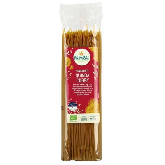 Organic spaghetti tarwe quinoa curry bio