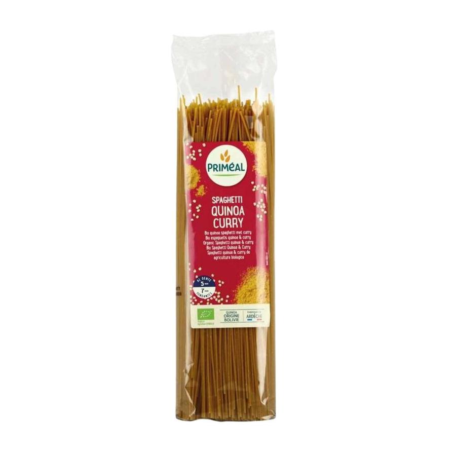 Organic spaghetti tarwe quinoa curry bio