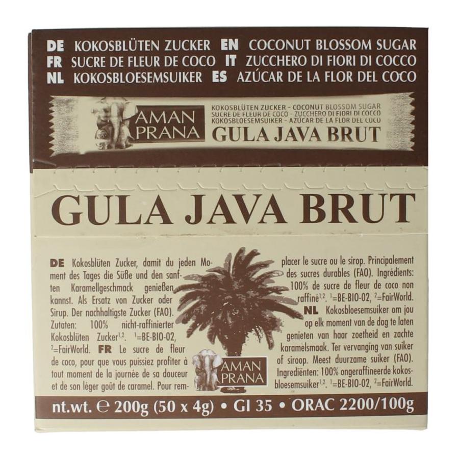 Gula java brut stick 50 x 4 gram bio
