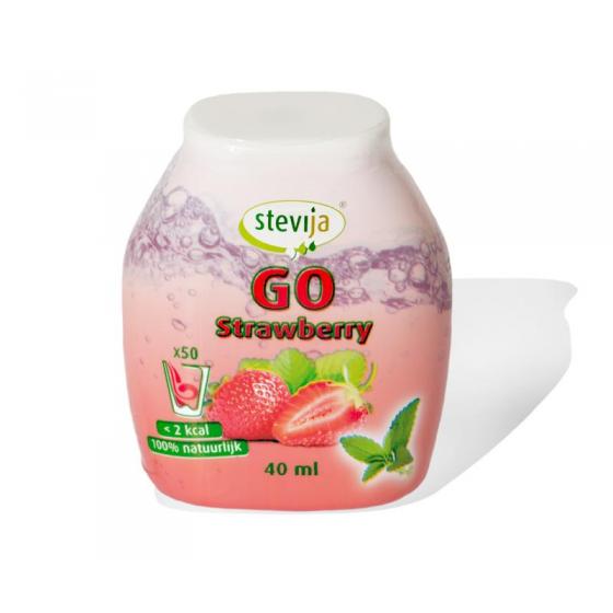 Stevia limonadesiroop go strawberry