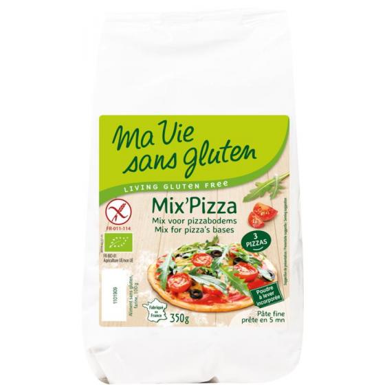 Mix voor pizzabodems glutenvrij bio