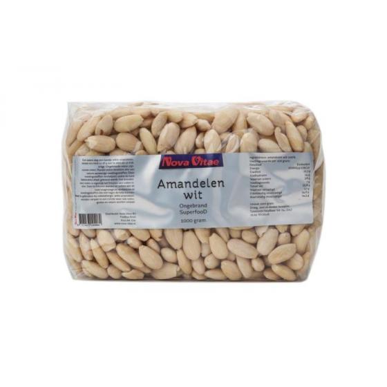 Amandelen wit ongebrand raw