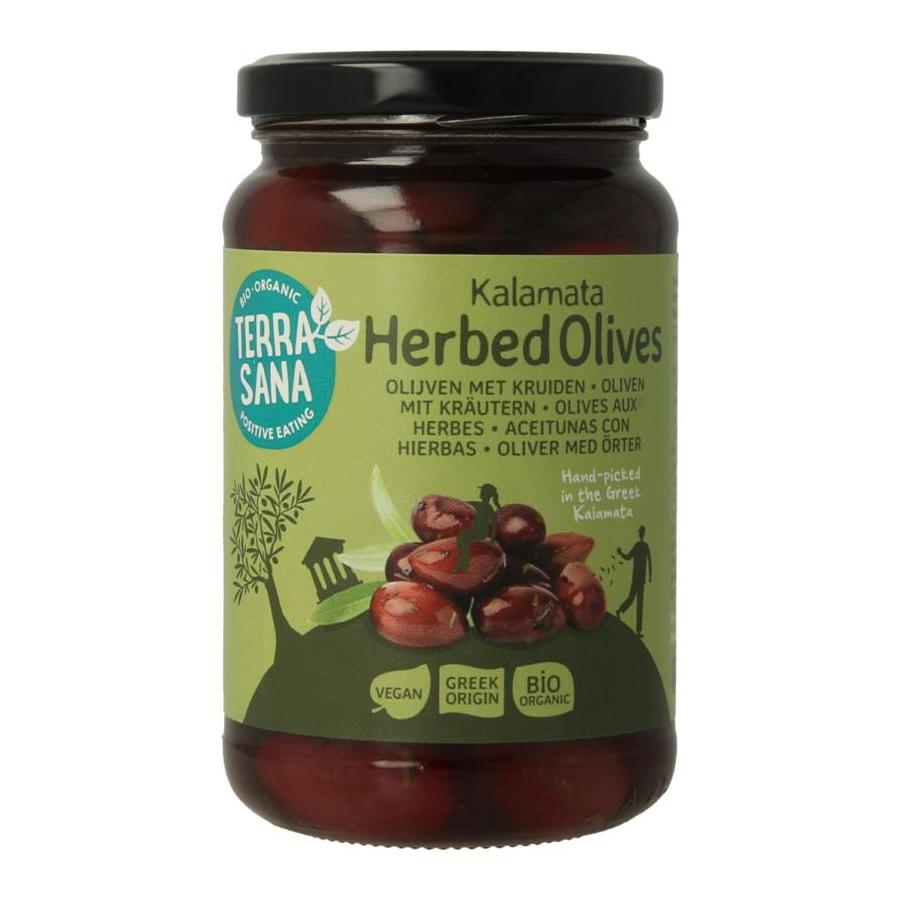 Kalamata olijven in kruidenolie bio