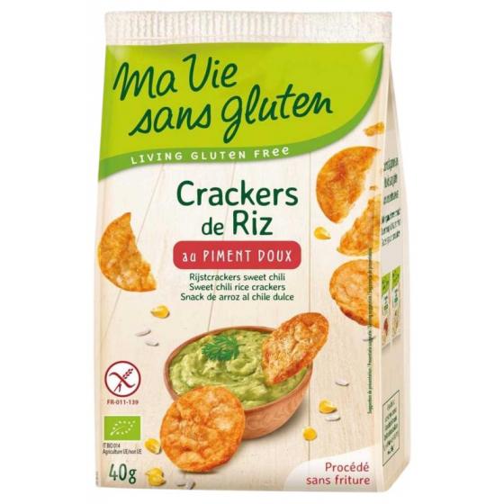 Rijstcrackers sweet chili glutenvrij bio