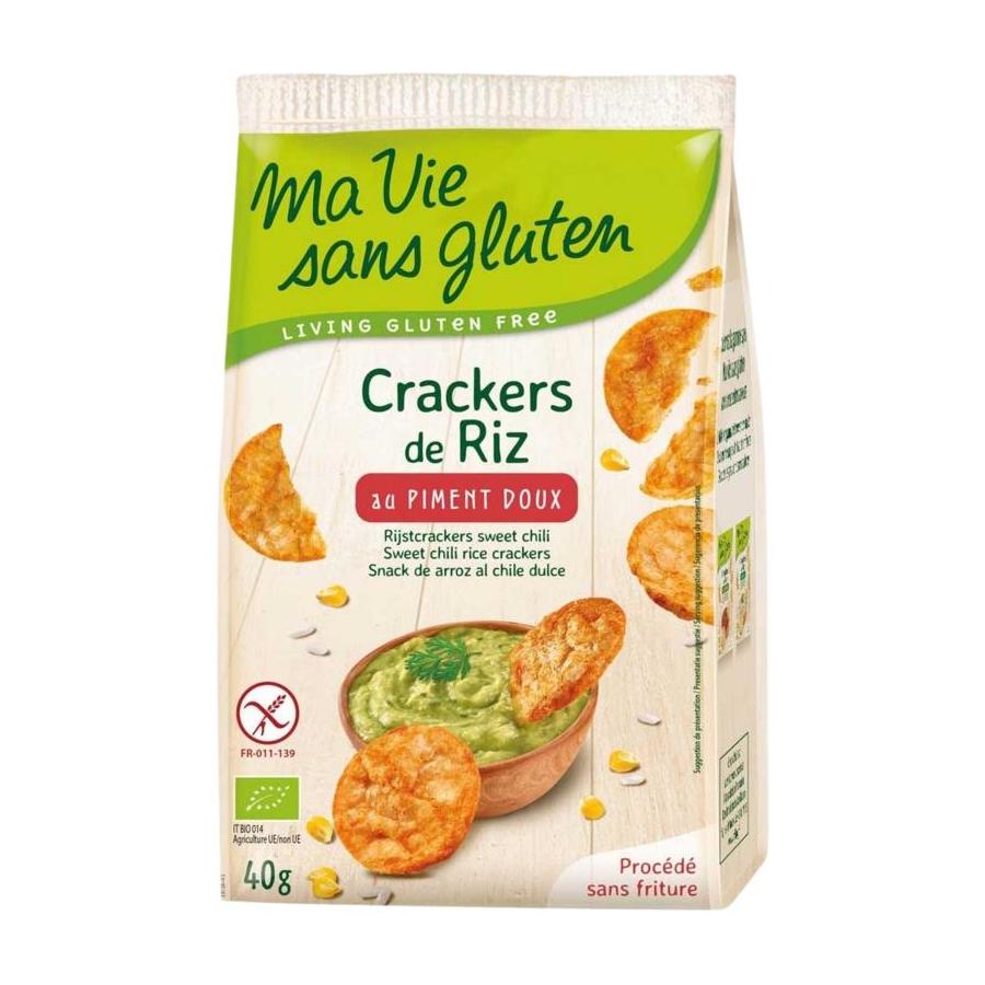 Rijstcrackers sweet chili glutenvrij bio