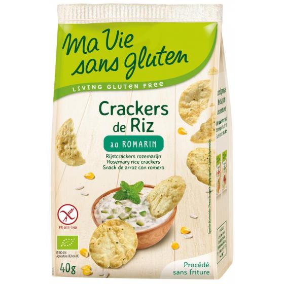 Rijstcrackers rozemarijn glutenvrij bio