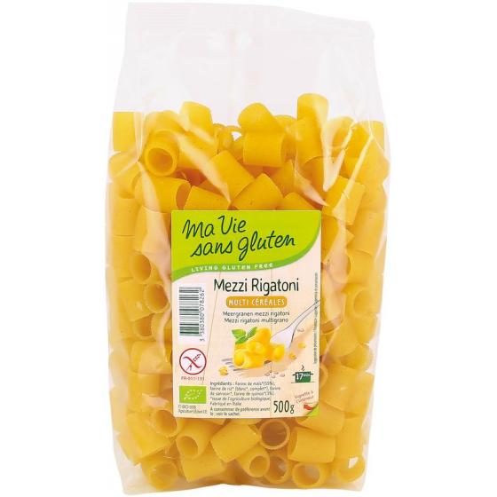 Meergranen mezzi rigatoni pasta glutenvrij bio