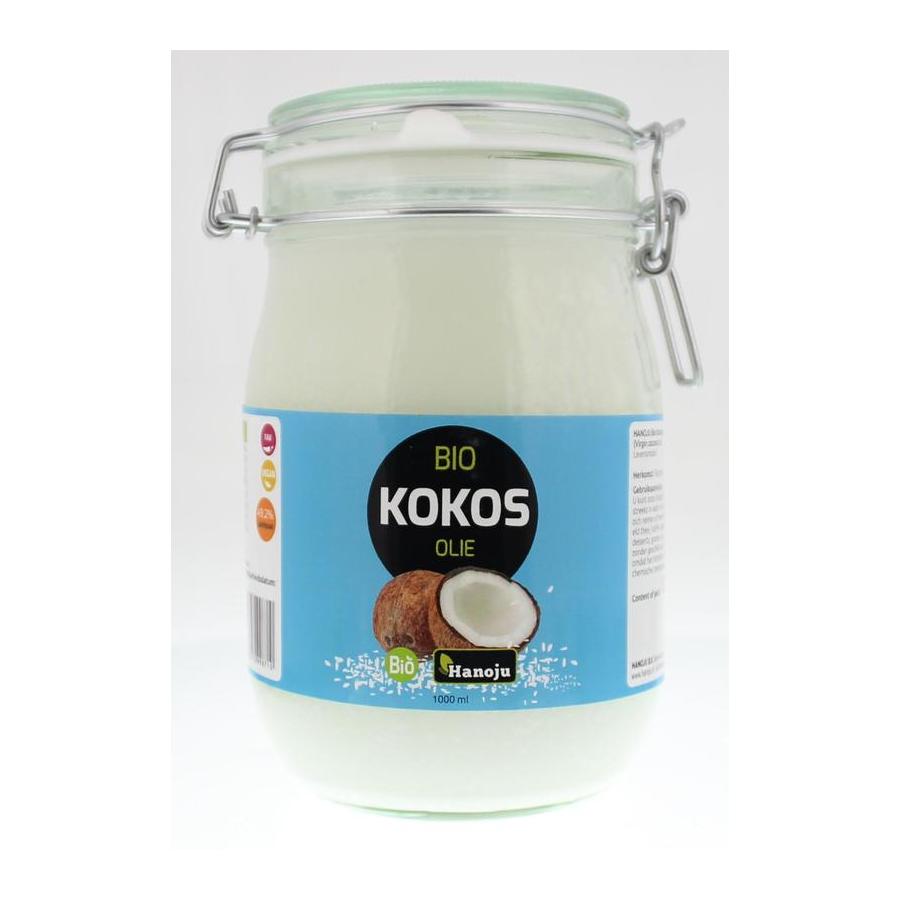 Kokosolie virgin beugelglas bio