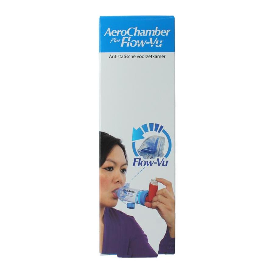 Aerochamber + flow VU mondstuk blauw