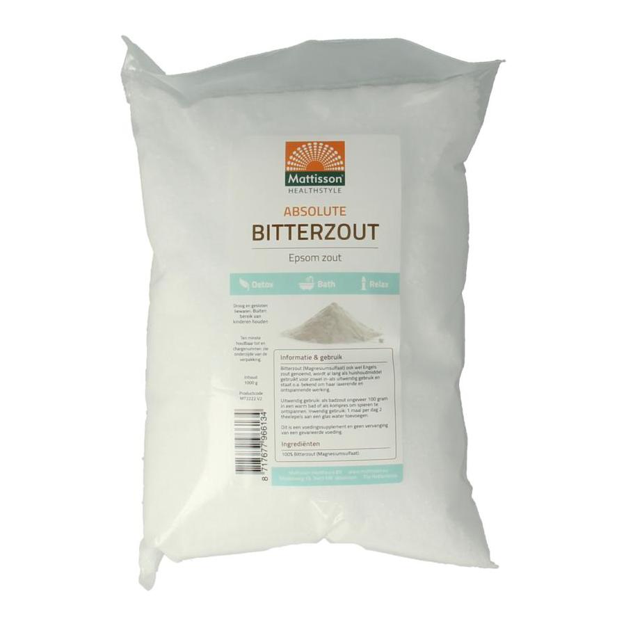 Bitterzout epsom zout magnesiumsulfaat