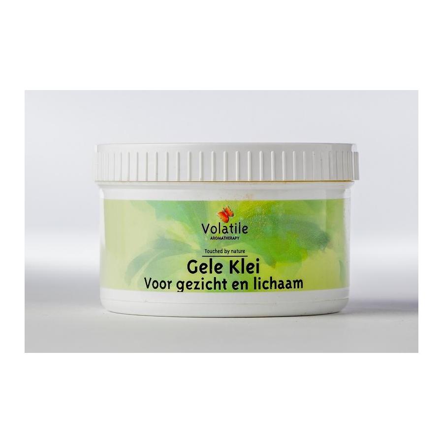 Gele klei poeder
