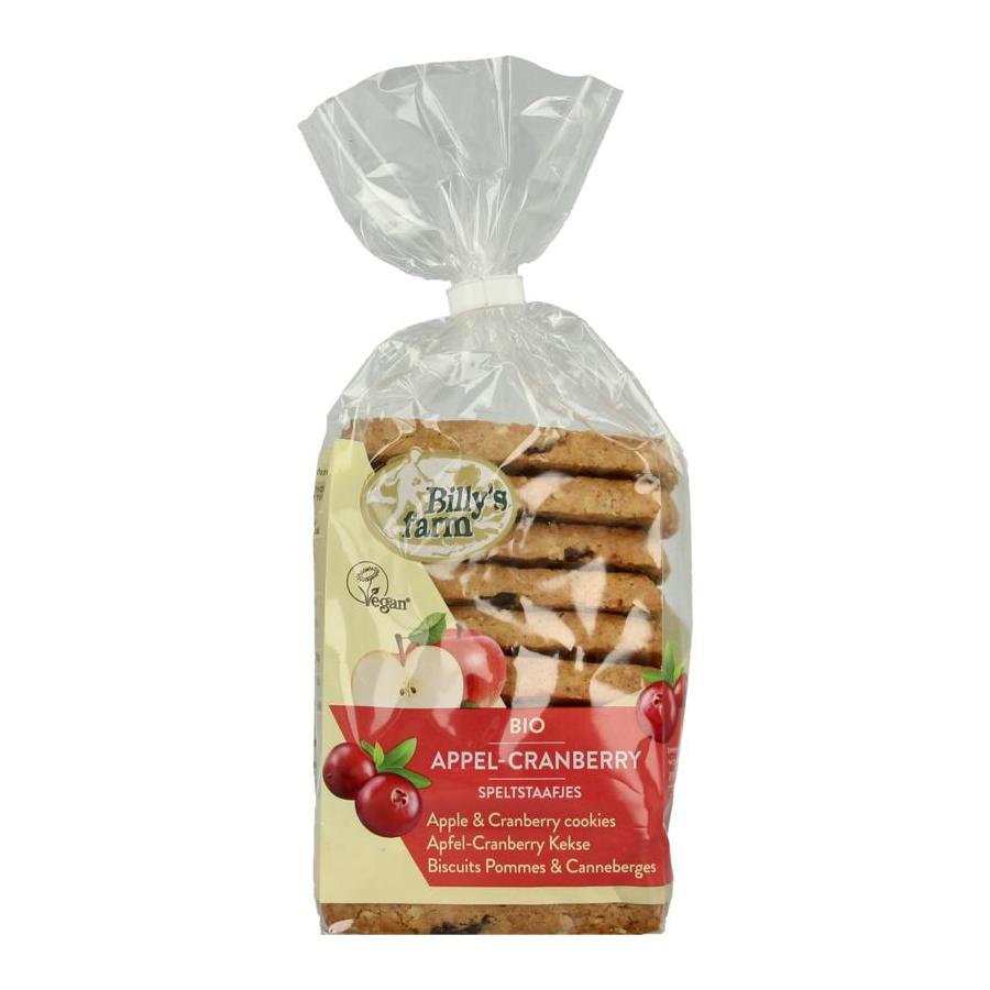 Appel cranberry staafjes bio