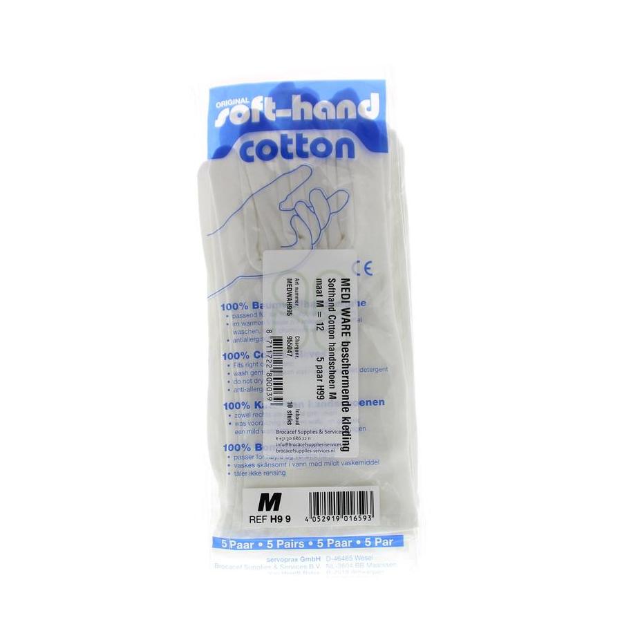 Verbandhandschoen soft cotton M 12