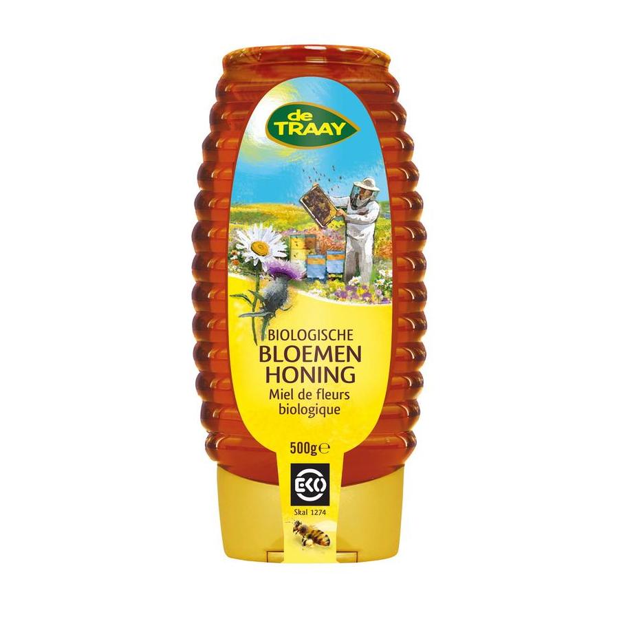 Bloemenhoning vloeibaar knijpfles bio