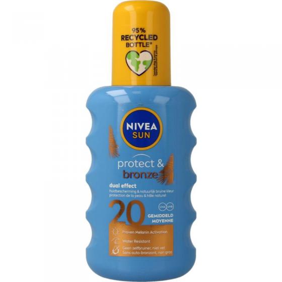 Sun protect & bronze zonnespray SPF20