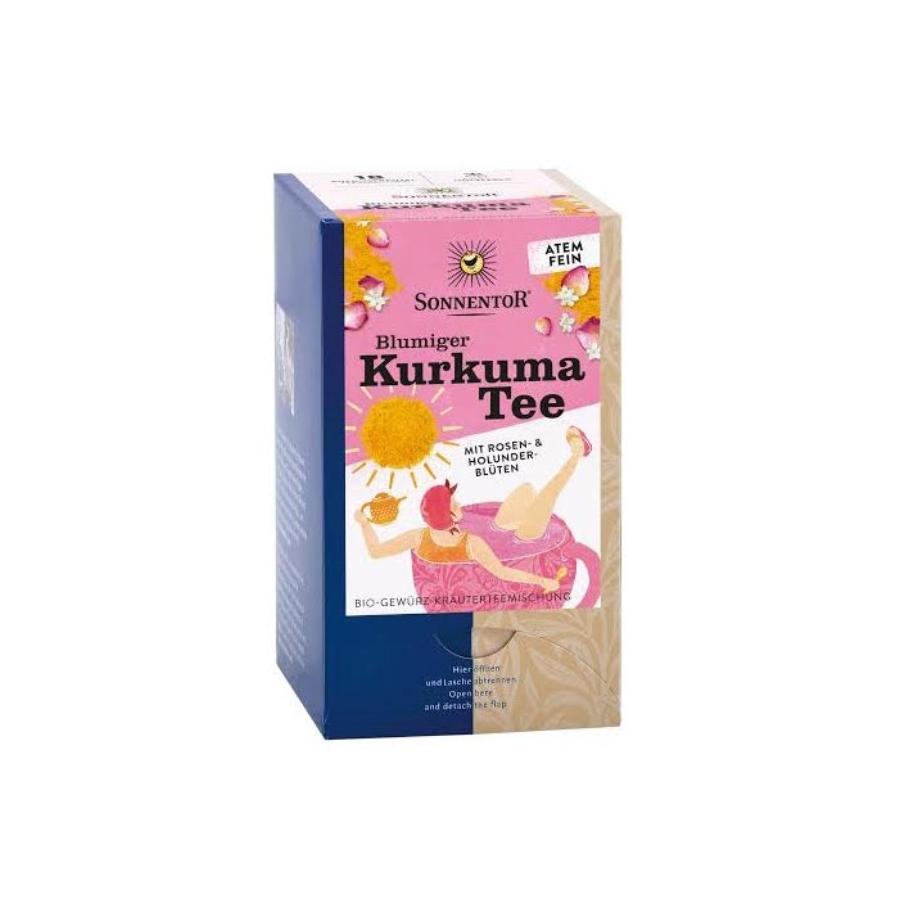 Bloemige kurkuma thee bio