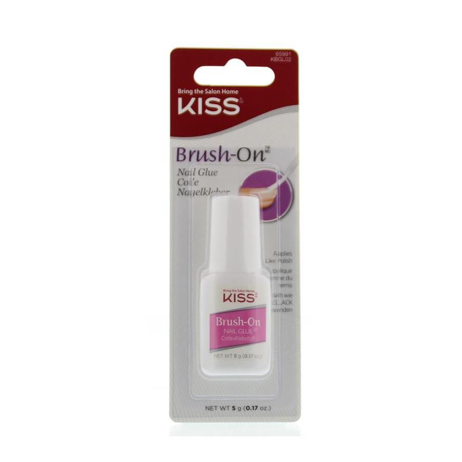 Nail glue brush on