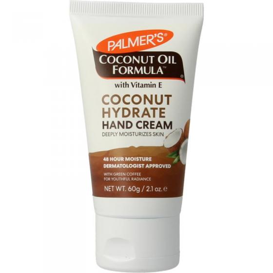 Coconut oil formula hand cream tube