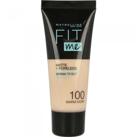 Fit Me matte & poreless foundation 100 warm ivory