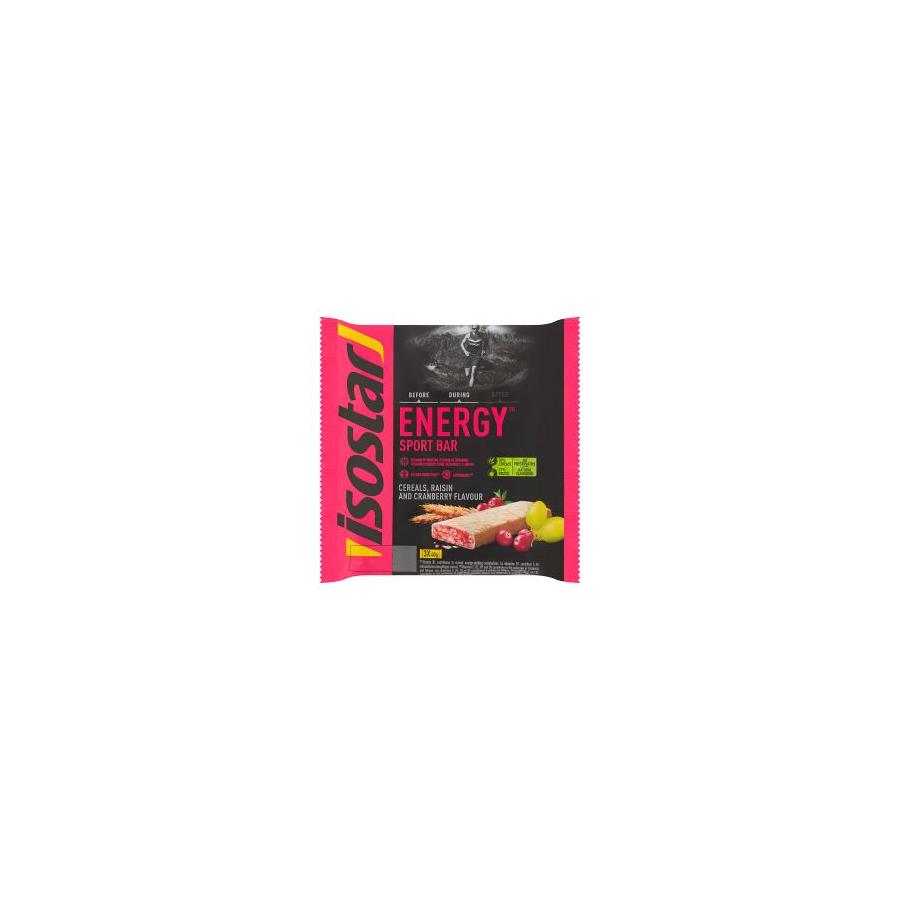 Energy sport bar cereals raisin cranberry 3 x 40g