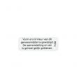 Sticker vorm en/of kleur