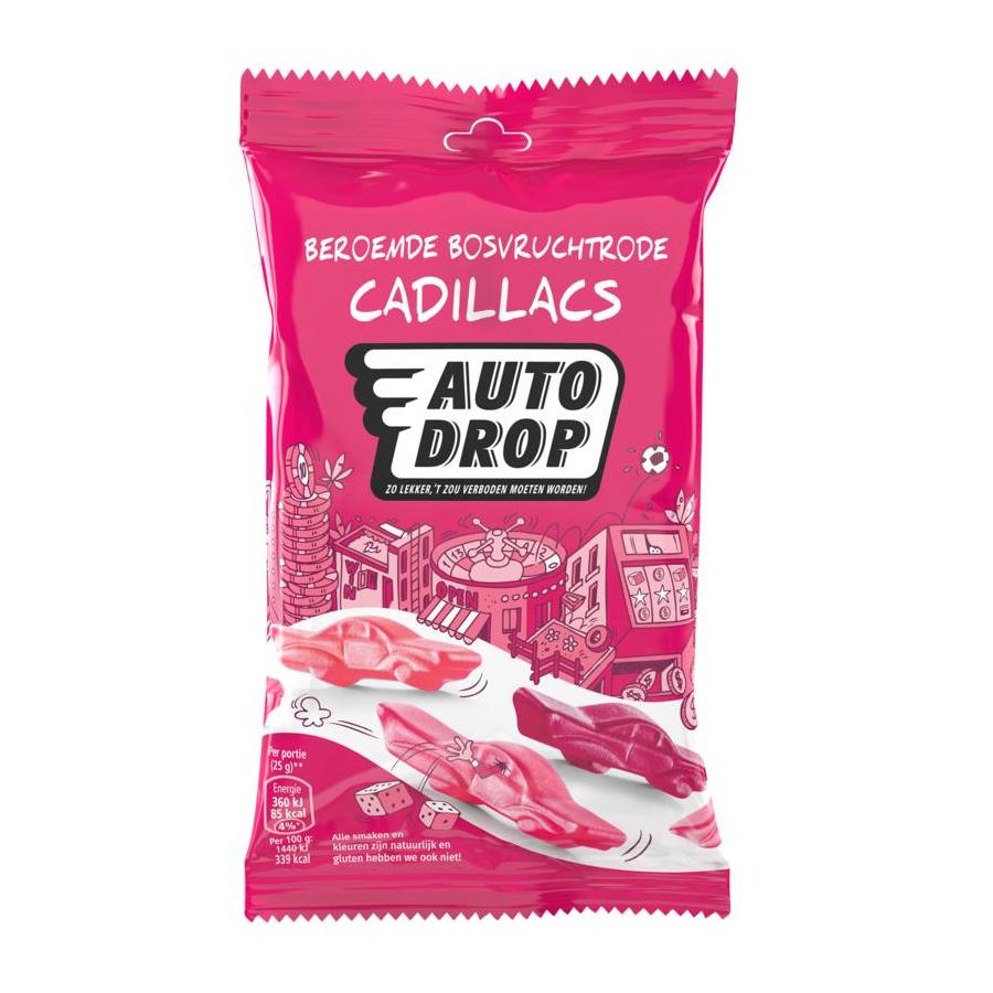 Beroemde bosvruchtrode cadillacs snackpack