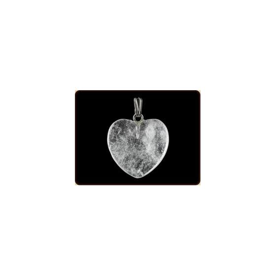 Hanger hart 20mm bergkristal