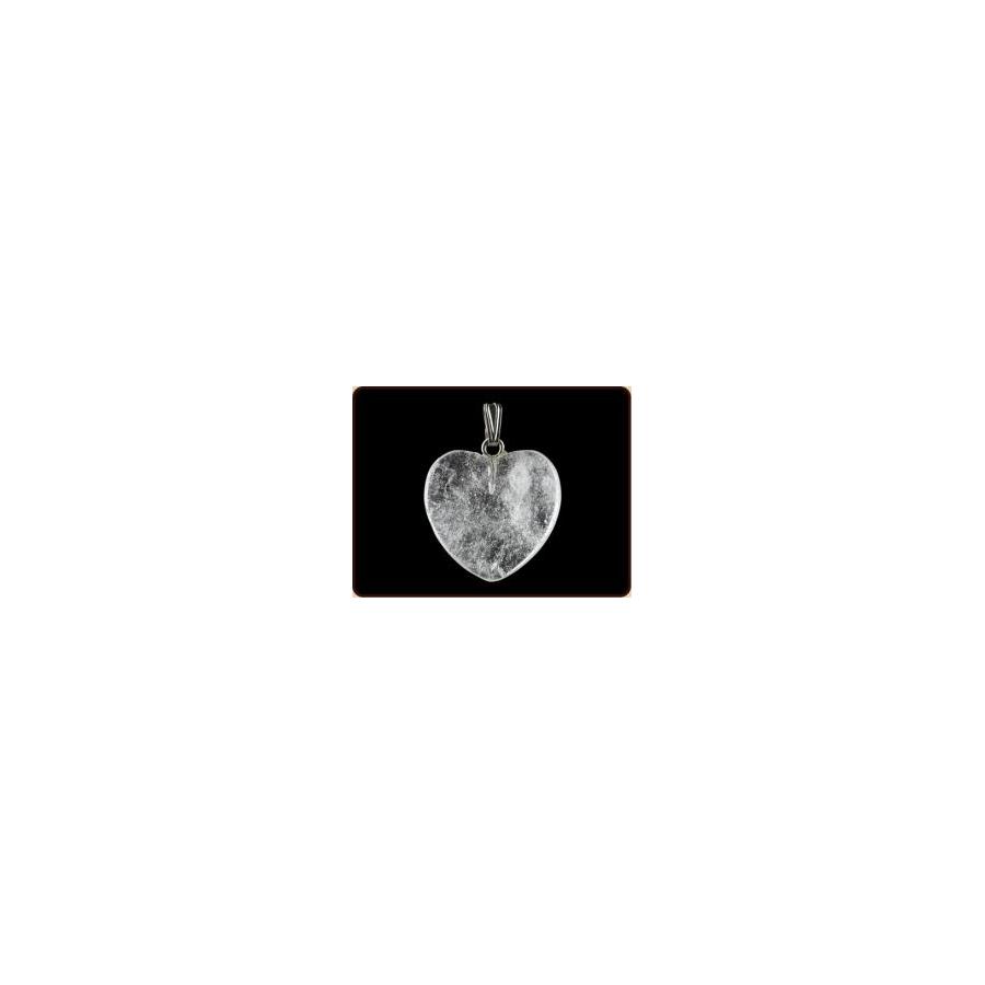 Hanger hart 20mm bergkristal