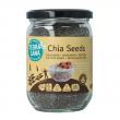 Raw chia zaad in glas bio
