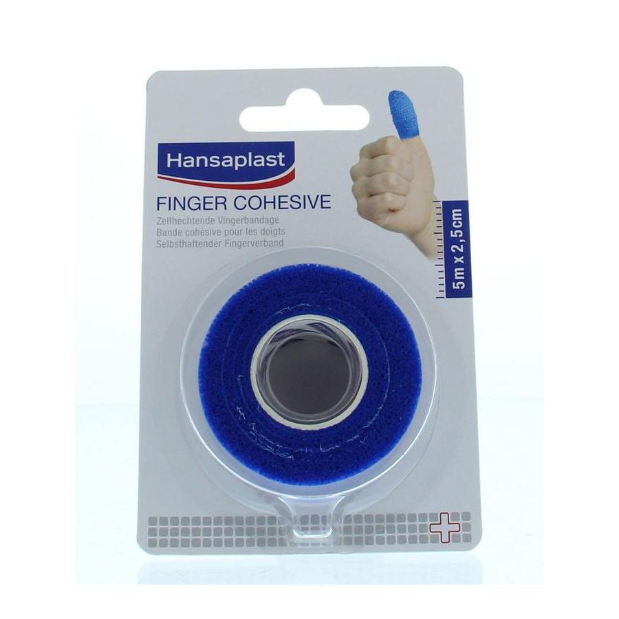 Cohesive finger tape blauw