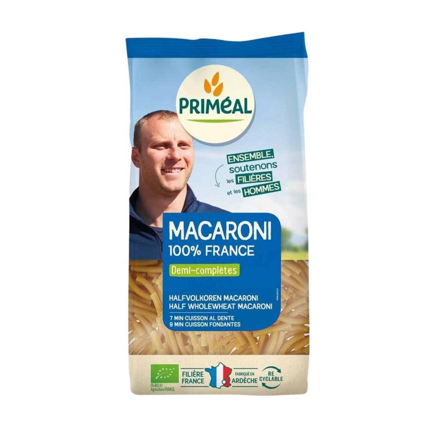 Halfvolkoren macaroni bio