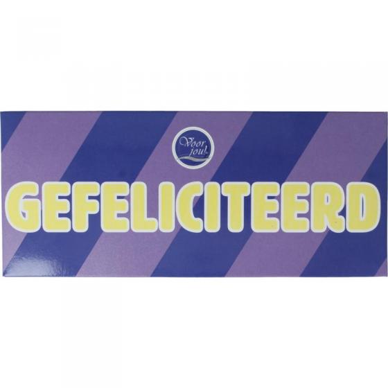 Wensreep melkchocolade gefeliciteerd