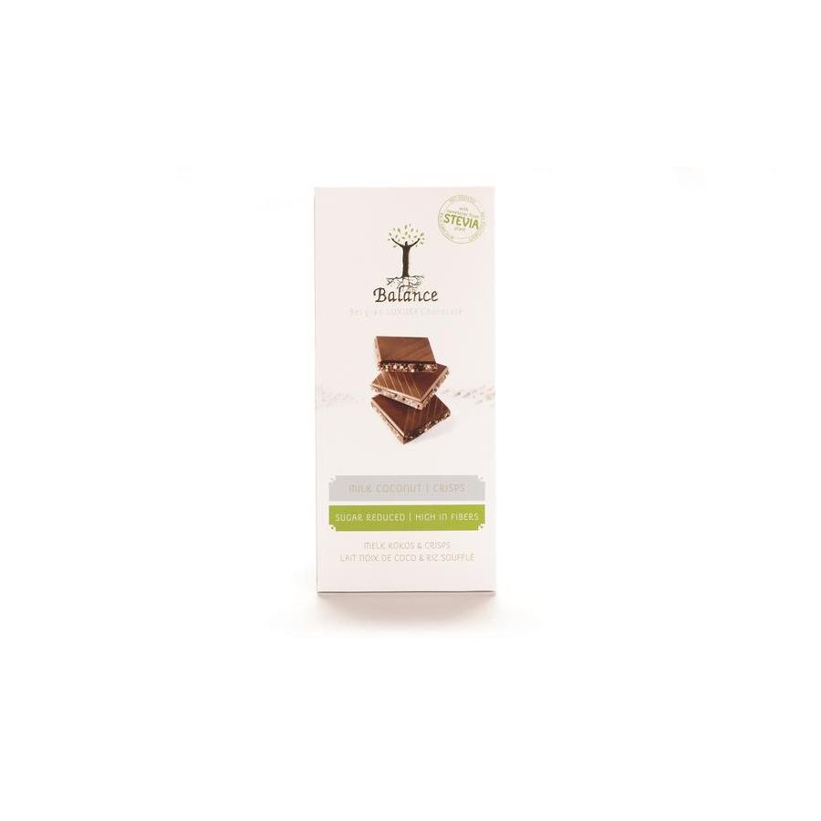 Choco stevia tablet melk/kokoscreme