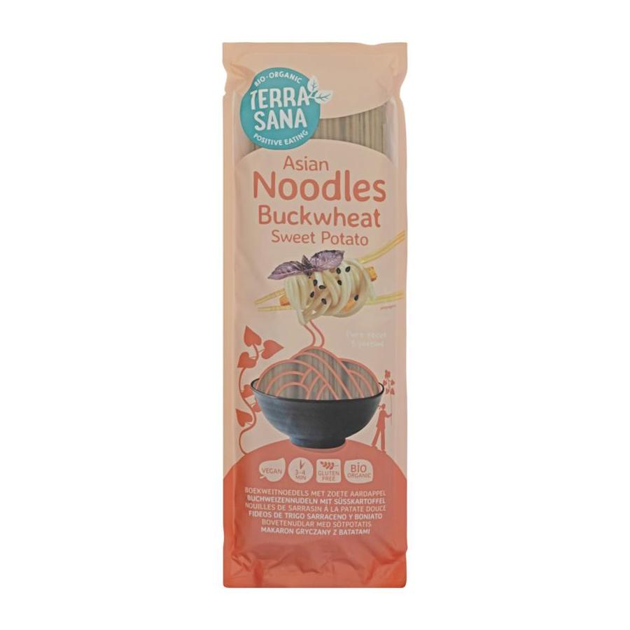 Boekweitnoedels met zoete aardappel bio