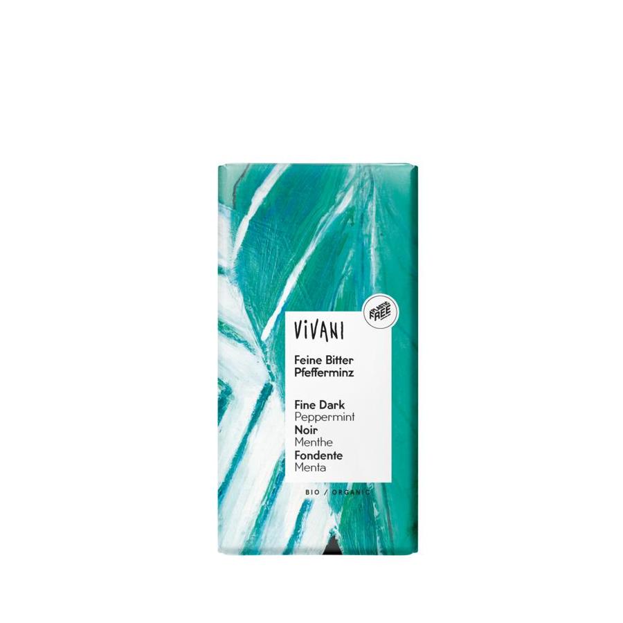 Chocolade puur met pepermunt bio