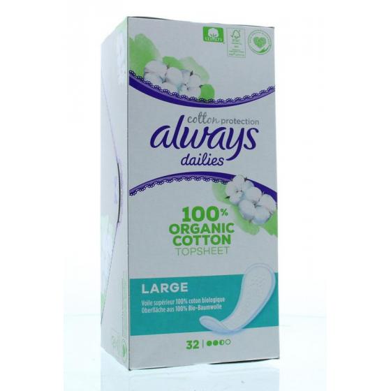 Dailies cotton protection inlegkruisjes large