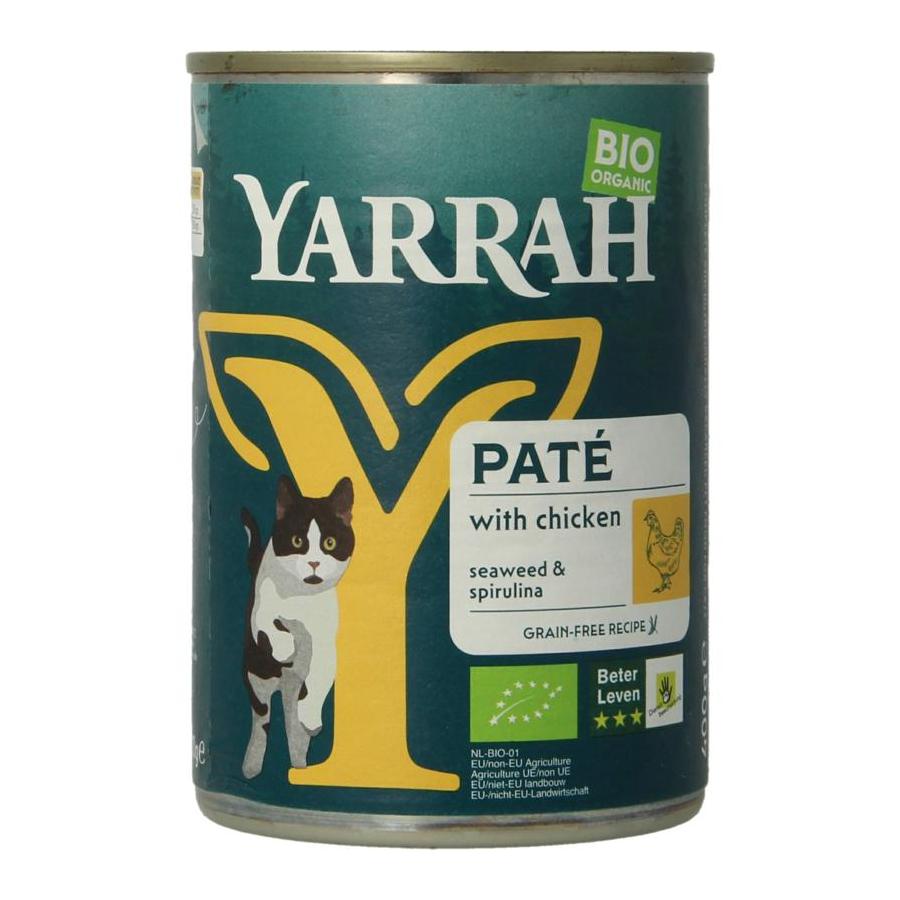 Kat pate met kip bio