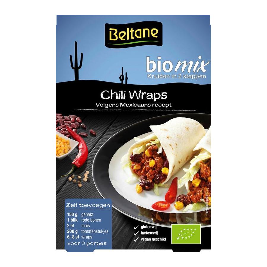 Chili wraps kruiden bio